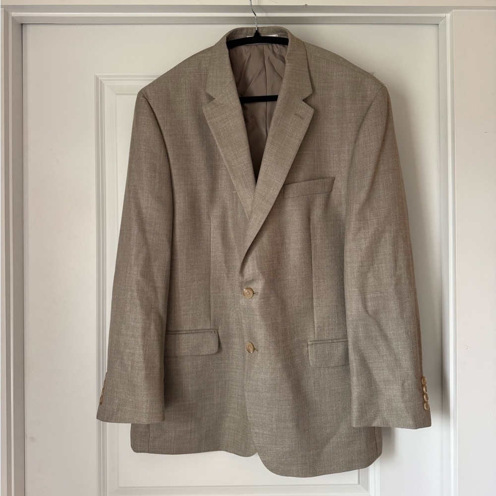 Lauren Ralph Lauren Tan Blazer 46R Men’s Sport Coat Old Money Preppy Jacket